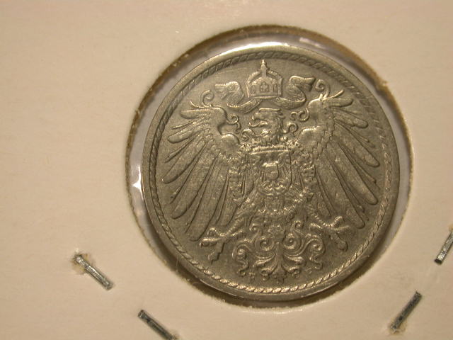  11014 Kaiserreich  5 Pfennig 1913 F  vz/vz+   