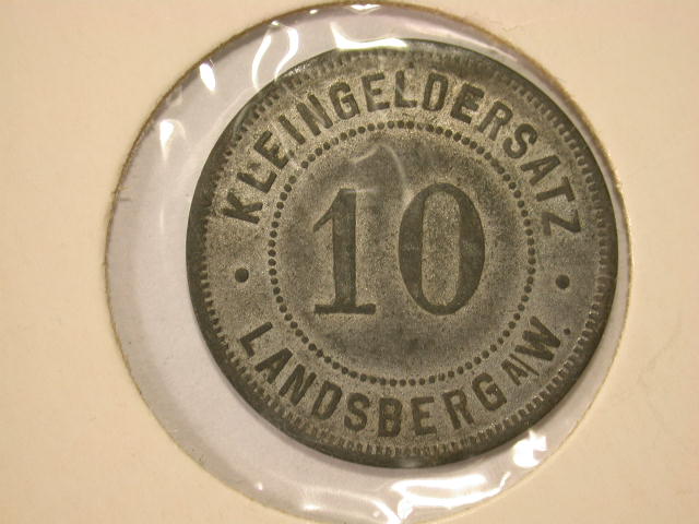  11014 Notgeld/Kriegsgeld   Landsberg a. W.  10 o.J.   