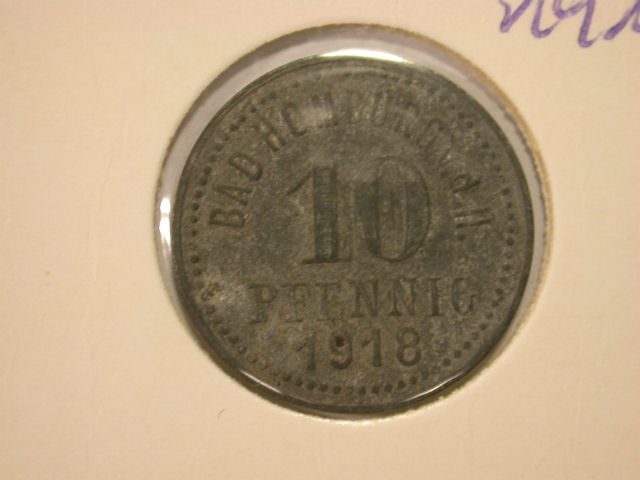  11014 Notgeld/Kriegsgeld   Bad Homburg  10 Pfennig 1918   