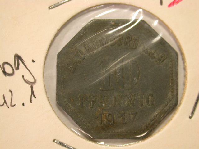  11014.2 Notgeld/Kriegsgeld   Bad Homburg  10 Pfennig 1917  selten in vz-st   