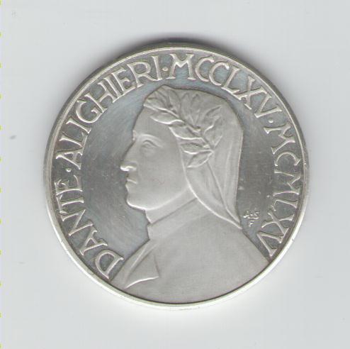  Medaille auf Dante (Silber)   