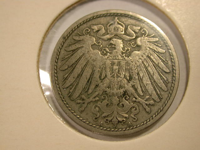  12015 10 Pfennig  1900 A  in ss/ss-vz   