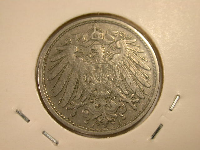  12015 10 Pfennig  1906 J  in ss/ss-vz   