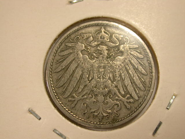  12015 10 Pfennig  1907 F  ss   
