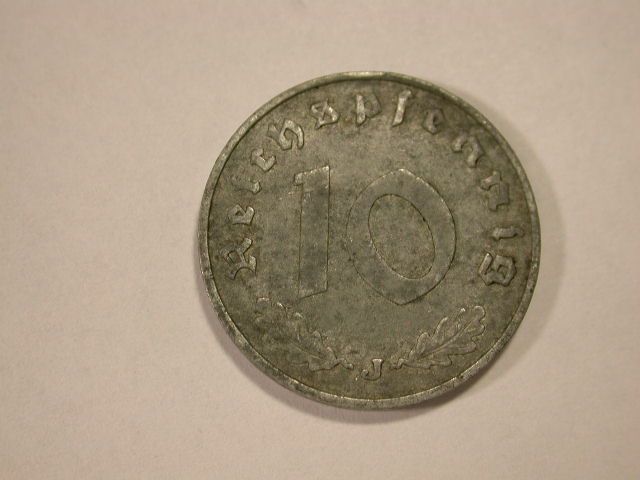 12015 10 Pfennig 1940 J in ss/ss+
