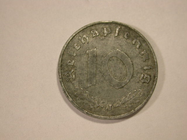  12015 10 Pfennig  1940 J  in ss/ss+   