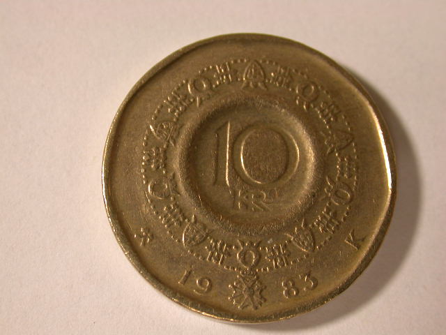  12013   Norwegen  10 Kronen von 1983 in ss-vz/vz   