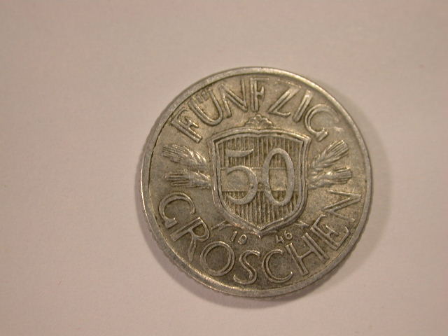  12017  Österreich  50 Groschen  1946  in ss-vz   