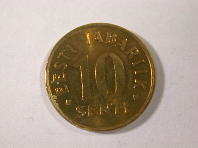 12018 Estland 10 Senti von 1991 in ST fein