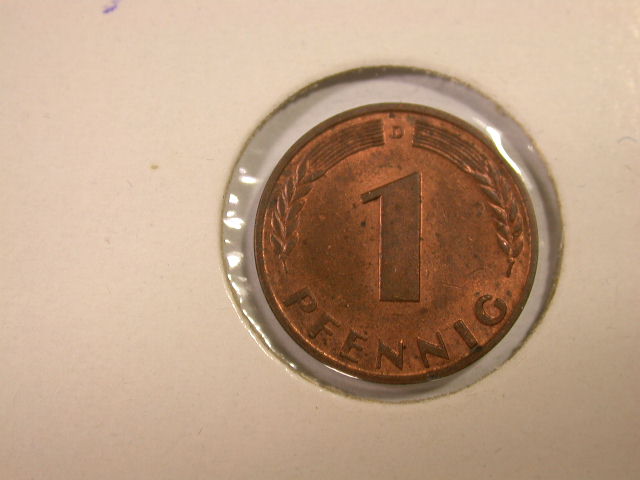  12019  1 Pfennig  1950 D in f.st / ST   