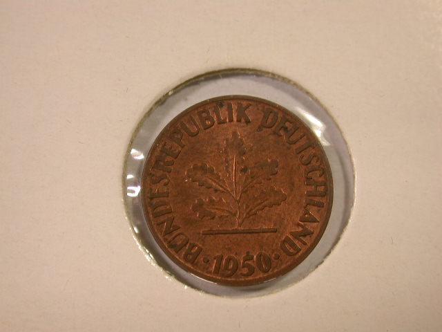  12019  1 Pfennig  1950 FD in f.st / ST   
