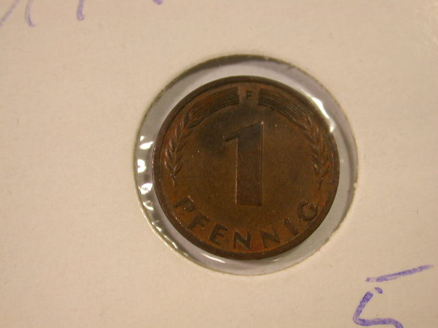  12019  1 Pfennig  1949 F  in ss/ss-vz   