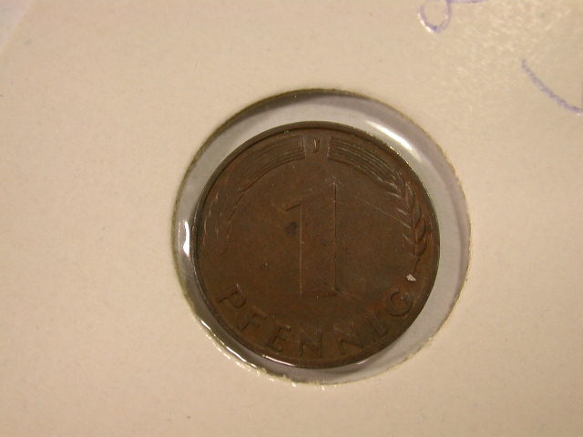  12019  1 Pfennig  1948 J  in ss-vz/vz   