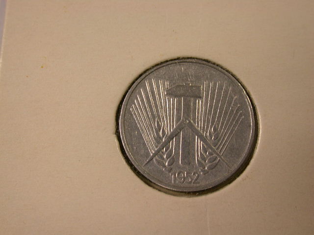  12020 DDR   1 Pfennig  1952 A  in f.vz/vz   