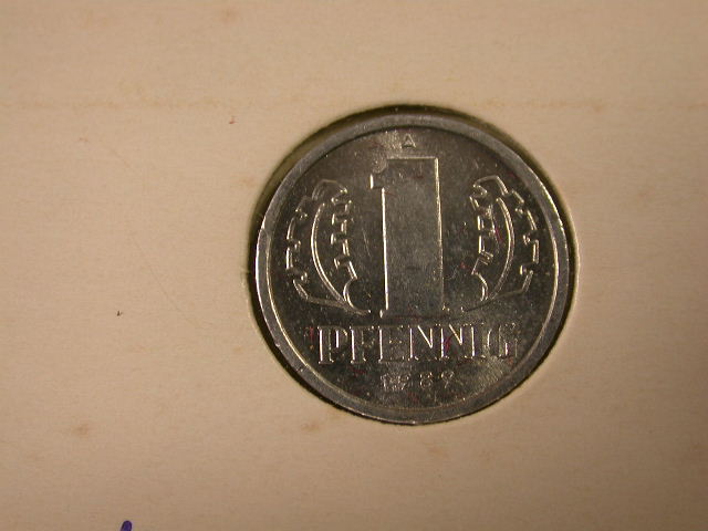  12020 DDR   1 Pfennig  1989  in st-fein   