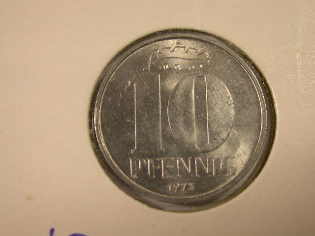  12020 DDR   10 Pfennig  1973 in ST   