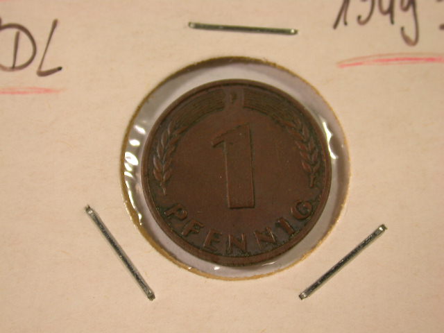  12020   1 Pfennig  1949 F  in vz/vz-st   