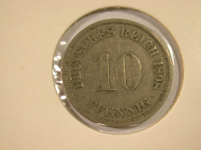  12020     10 Pfennig  1898  A  in ss+   