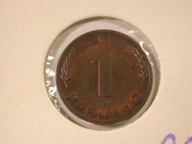  12021  1 Pfennig 1966 F in ST fein   