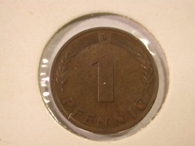  12021  1 Pfennig 1967 D  in vz-st   