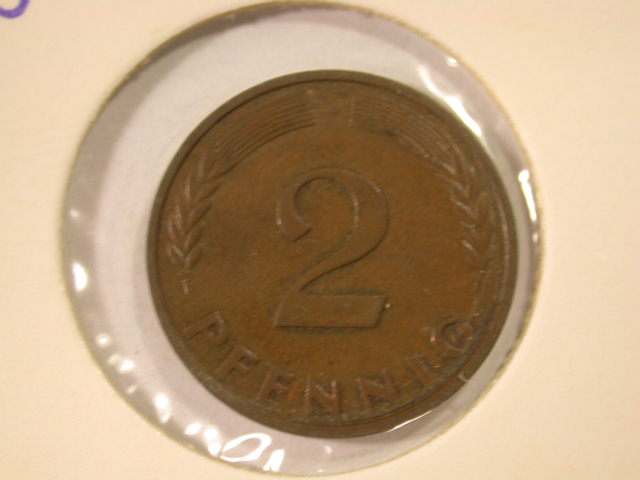  12021  2 Pfennig 1960 G  in f.vz/vz   