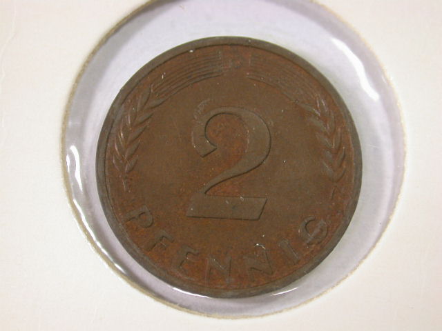  12021  2 Pfennig 1959  D  in vz   