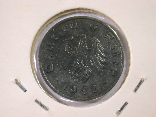  12021 3. Reich  1 Pfennig 1942 A  in f.st/st   