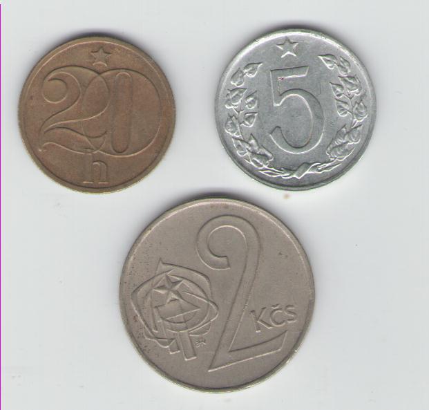 Umlaufkursmünzensatz Tschechoslowakei 1972 (lose)