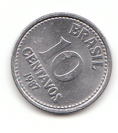 10 Centavos Brasilien 1987 (F525)