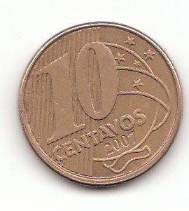  10 Centavos Brasilien 2007  (F528)   