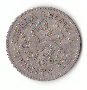  20 cent Siera Leone 1964 (F532)   