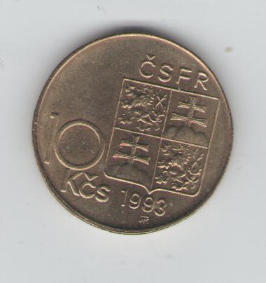  10 Koruna Tschechoslowakei 1993   