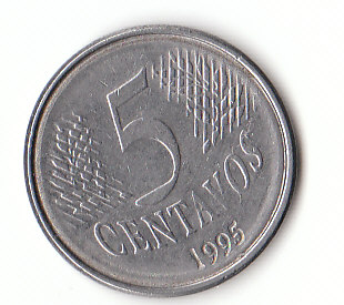  5 Centavos Brasilien 1995  (F558)   