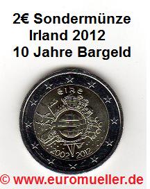Irland 2 Euro Sondermünze 2012...10 J. Bargeld   