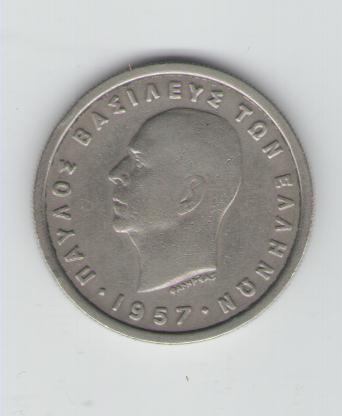  2 Drachmai Griechenland 1957   