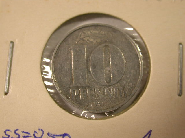 12024 DDR 10 Pfennig 1971 in ss+