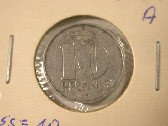 12024 DDR 10 Pfennig 1963 in ss RR