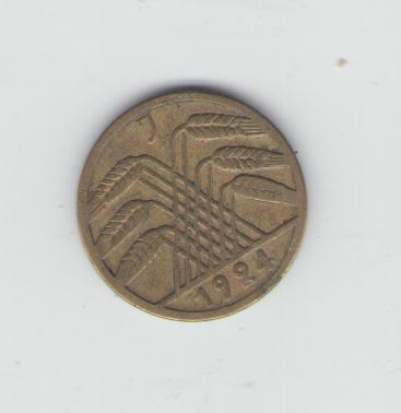  5 Rentenpfennig Deutsches Reich 1924 J (g1148)   