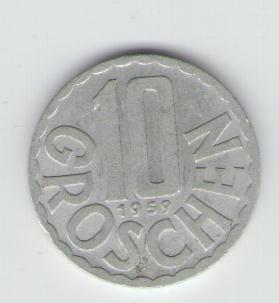  10 Groschen Österreich 1959   