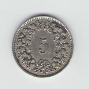  5 Rappen Schweiz 1928   