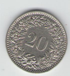 20 Rappen Schweiz 1936