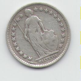  1/2 Franken Schweiz 1921 (Silber)   