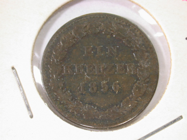  12025  Nassau  1 Kreuzer  1856  in schön/sehr schön   