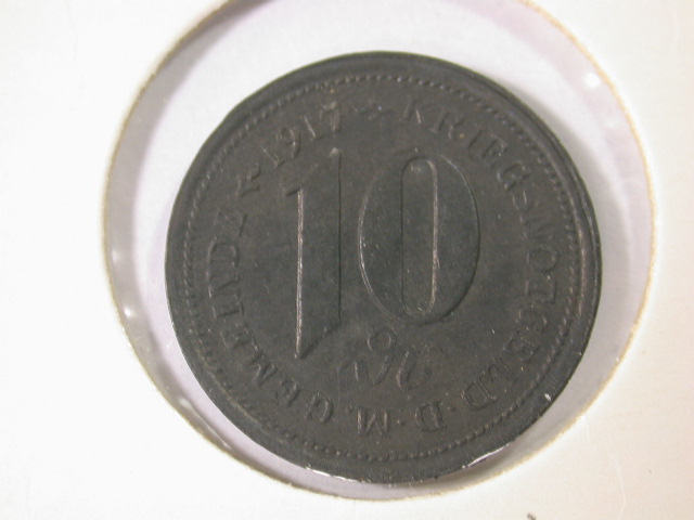 12025 Notgeld Weiler 1917 in Zink in ST-fein !!!