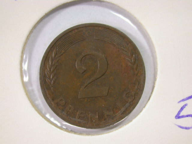  12026   2 Pfennig  1964 D in vz-st   