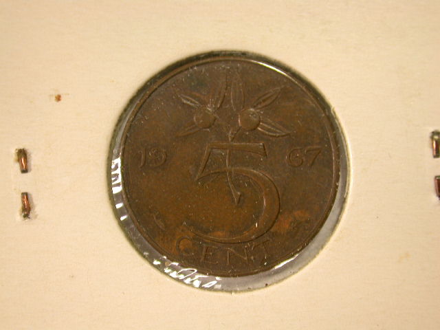  12026   Niederlande  5 Cent von 1967 in vz/vz-st   