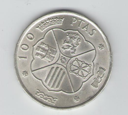  100 Pesetas Spanien 1966(Silber)   