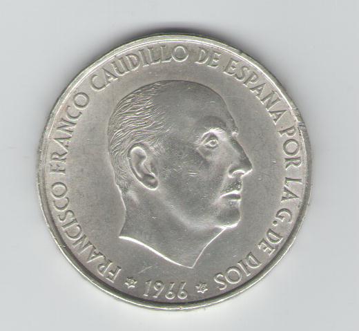  100 Pesetas Spanien 1966(Silber)   