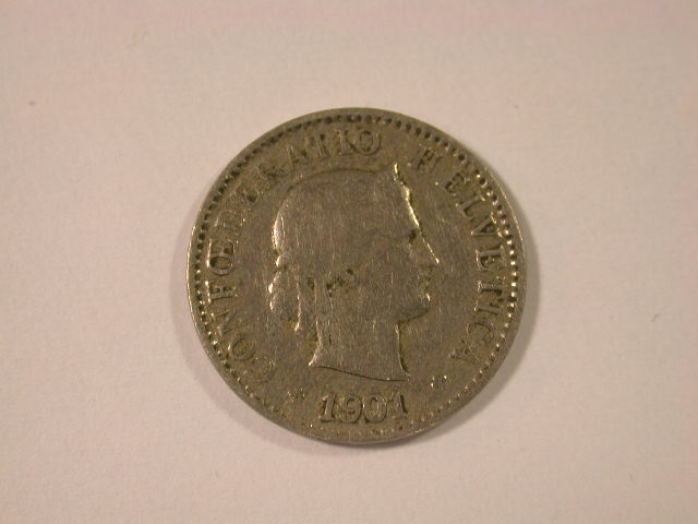 12032 Schweiz 5 Rappen 1901 in s-ss