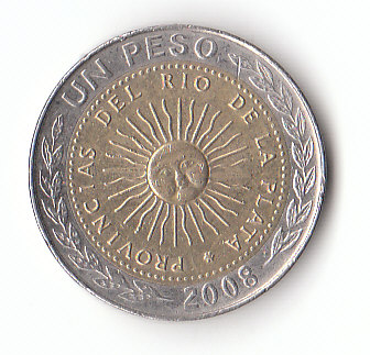 1 Peso Argentinien 2008 (F600)